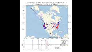 Thumbnail: BREAKING! M7.4 Earthquake Strikes Kamchatka September 12th 2025. Late Aftershock to M8.8 Megaquake