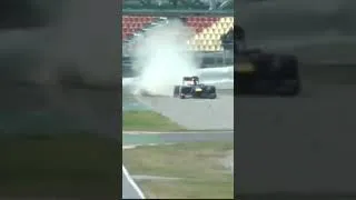 Thumbnail: 2013 #F1 Live Barcelona testing Vettel slides off at Campsa #f1 #sebastianvettel  #redbullracing