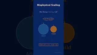 Thumbnail: Biophysical Scaling | Physics of Why Children Heat Up Faster ? #appliedphysics #climatescience