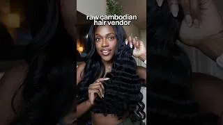 Thumbnail: finally found an affordable raw cambodian hair vendor ✨ #hairvendor #rawhair #blackgirlhairstyles