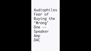 Thumbnail: Audiophiles who can’t decide what to buy #Shorts