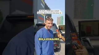 Thumbnail: How he makes $12M/year doing street interview