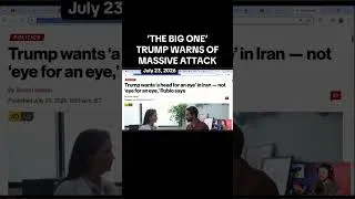 Thumbnail: Trump warns U.S. considering MASSIVE ATTACK on Iran