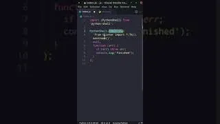 Thumbnail: How to run Python code in JavaScript #short