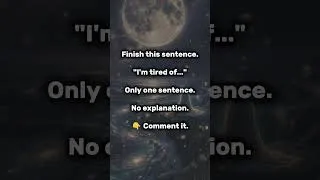 Thumbnail: Sometimes healing begins with honesty.No advice.No fixing.Just finish the sentence.