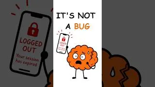 Thumbnail: Logged out AGAIN?! Here's the real reason 😤 #systemdesign