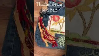 Thumbnail: Boho Denim Bag  #thriftedtransformation #jeanbag #upcycling