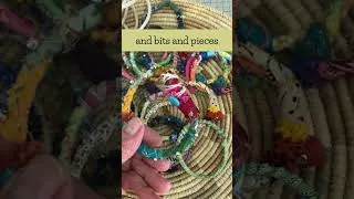 Thumbnail: Slow Stitched Bangles  #diy #sewing #slowstitching #boho