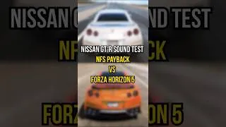 Thumbnail: Nissan GT-R Engine Sound Comparison | NFS Payback vs Forza Horizon 5