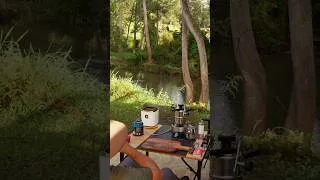 Thumbnail: Camping Comfortably By The River #camping #shelter #rivercamping