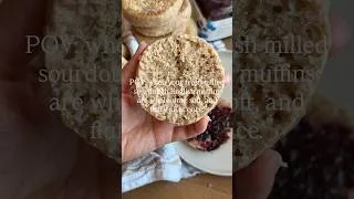 Thumbnail: fresh milled sourdough english muffins are IT!