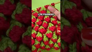 Thumbnail: The best knitted strawberry bobbles in the world 🍓 #erewhonstrawberry #knitting #studioknit
