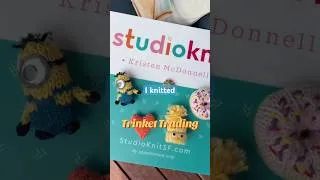 Thumbnail: Trading Tiny Knitted Softies at a Trinket Trade Box 🧶🍄 #StudioKnitStories #TrinketTrade #knitting