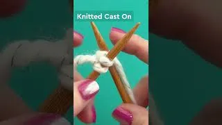 Thumbnail: Quickly Learn the Knitted Cast On for Beginners #knitting #studioknit #beginnerknitting #caston