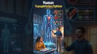 Thumbnail: 🚀 Transportation in Human Beings | Life Processes Explained in the Easiest Way!
