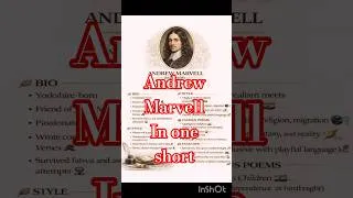 Thumbnail: Andrew Marvell in 30sec #ugcnetenglish #andrewmarvell