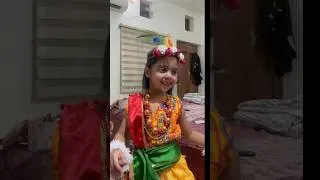 Thumbnail: Smriti Mam Ki Chhoti Krishna 💙 | Our Little Krishna | Happy Krishna Janmashtami 🦚