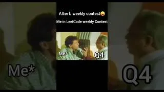 Thumbnail: weekly Contest 😅 #coding #dsa #leetcode #programming #python #java