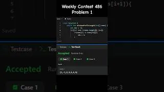 Thumbnail: Weekly Contest 486 Q1 🔥 Clean Logic #leetcode #weeklycontest #coding #programming #dsa  #shorts