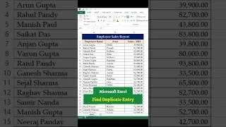 Thumbnail: How to Find Duplicate Entries in Microsoft Excel #shorts #ytshorts #studyspan