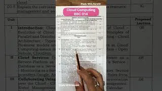 Thumbnail: 🔥 BBC 014 Cloud Computing | AKTU BCA 5th Semester New Syllabus 2026–27 | Complete Syllabus Analysis