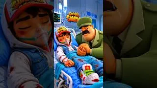 Thumbnail: Jack in ICU💔Police Officer Cries Beside Him 😭| Subway Surfers Emotional Story#shortsfeed​