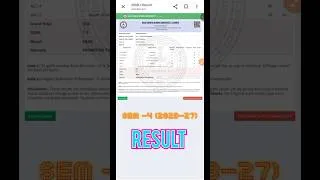 Thumbnail: BA 4 th semester result (2023-27) check  kaise kare ।। students #trending #4thsemesterexam #result