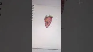 Thumbnail: Strawberry 🍓💕 #drawing  #coloredpencil#sunnysart
