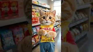 Thumbnail: 🐱🛒 Kitten’s First Time at a Mini Supermarket — His CUTE Reaction Will Melt Your Heart! 😍#Short