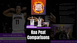 Thumbnail: Phoenix Suns Rookie Koa Peat Comparisons #suns