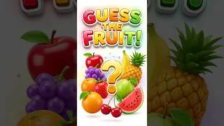 Thumbnail: Guess the Fruit Name 🤔 | Can You Name Them All? #shorts  #kids #quiz  #educationalvideos #inenglish