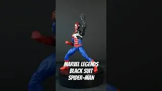 Thumbnail: Marvel Legends Black Suit Spider-Man Short Review #Spiderman #marvellegends #hasbro #marvelcollector