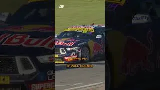Thumbnail: When you're leading but your tyre is hanging on for dear life 😅 #shorts