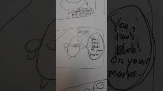 Thumbnail: Blob's Adventures - Racing, a comic, by Squrolle