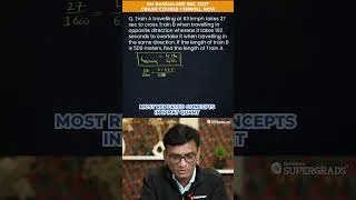 Thumbnail: IPMAT Quant: Most Repeated Train Question 🚆🔥 | Can You Solve It? #shorts