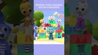 Thumbnail: Sharing with friends is important! #cartoons #shorts #beadies