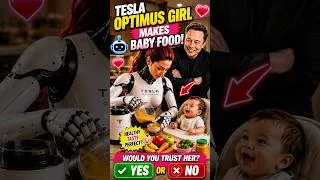 Thumbnail: Tesla Optimus Girl Makes Baby Food!#TeslaOptimus #OptimusGirl #TeslaRobot #AI