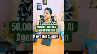 Thumbnail: I’m Building ₹50,000 Worth AI Agents LIVE… For FREE! | This Sunday!