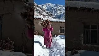 Thumbnail: Daily routine in village #mountainlife #nomadicfamily #food #cooking #afghanistanvillagelife
