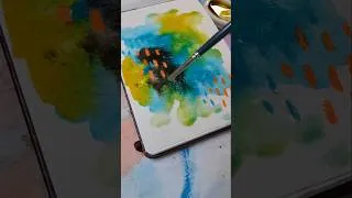 Thumbnail: Art Journal Background with Inks from @ferriswheelpress3796 and Crayon Resist #ferriswheelpress