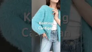 Thumbnail: Knitting Cardigan 🩵 #knitting #knittingpattern #knitcardigan #knittingcardigan #knitsweater #knit