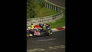 Thumbnail: Sebastian Vettel driving a Red Bull F1 car around the Nurburgring