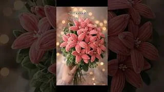 Thumbnail: A bouquet of lilies made from chenille wire