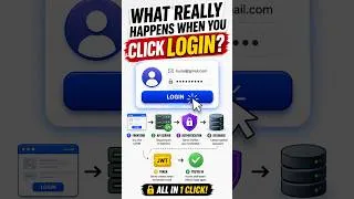Thumbnail: What happens when you click login? #tech #coding #programming