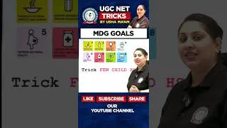 Thumbnail: MDG Goals Explained | UGC NET Paper 1 Tricks by Usha Ma’am #UGCNET2025 #MDGGoals #Paper1Tricks