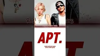 Thumbnail: Rosé & Bruno Mars - APT. (apateu) lyrics #rose #rosé #brunomars #apt #kpop #lyrics