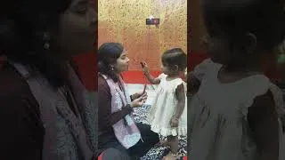 Thumbnail: my 1.8 years sister's daughter applying lipstick to me 🤣
