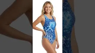 Thumbnail: Sporti Indigo Drift Wide Strap One Piece Swimsuit (22-44) | SwimOutlet.com