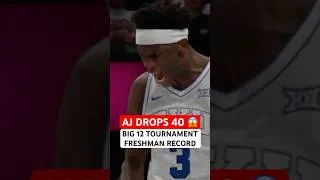 Thumbnail: AJ Dybantsa Sets Big 12 Tournament Freshman Record in Game 1 🤯