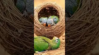 Thumbnail: A Mother Bird’s Ultimate Sacrifice 🥺 | Emotional Story #shorts #parrot #babies
